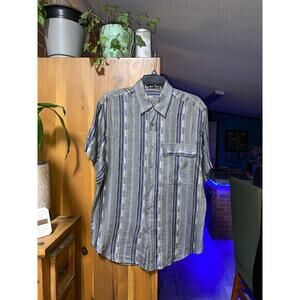 Radius 100% Linen Dress Shirt‎ Size Medium